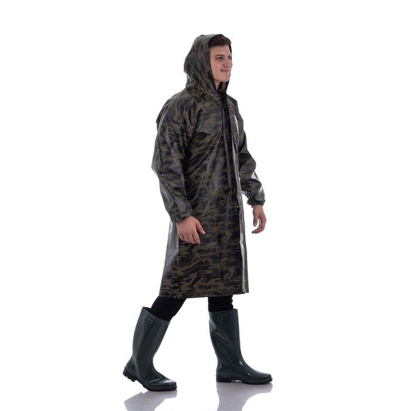 KAMUFLAJ DESENLİ BOY PARDESÜ YAĞMURLUK